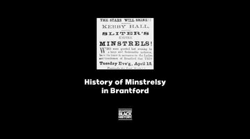 Brantford's History Of Minstrelsy